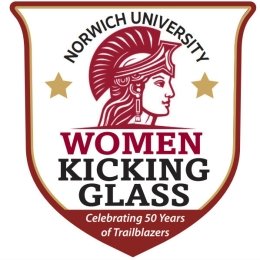Logo for Women Kicking Glass