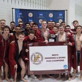 Norwich University Men's Swim & Dive Team named the GNAC 2025 Champions