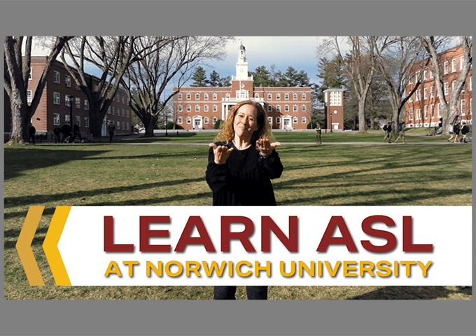 Learn American Sign Language at Norwich University