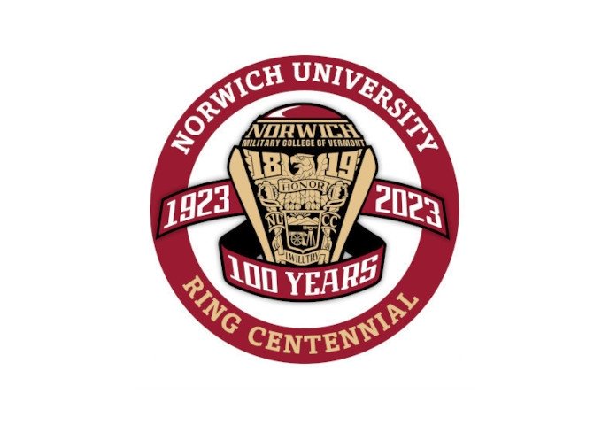 Norwich University | 1923-2023 | 100 Years | Ring Centennial