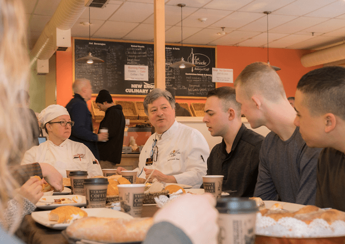 French Chef Jean-Louis Guerin speaks to NU students.