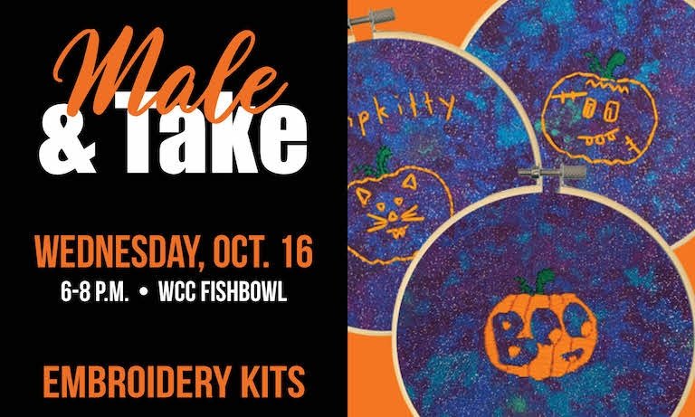 Cover image for Make & Take - DIY Pumpkin Embroidery