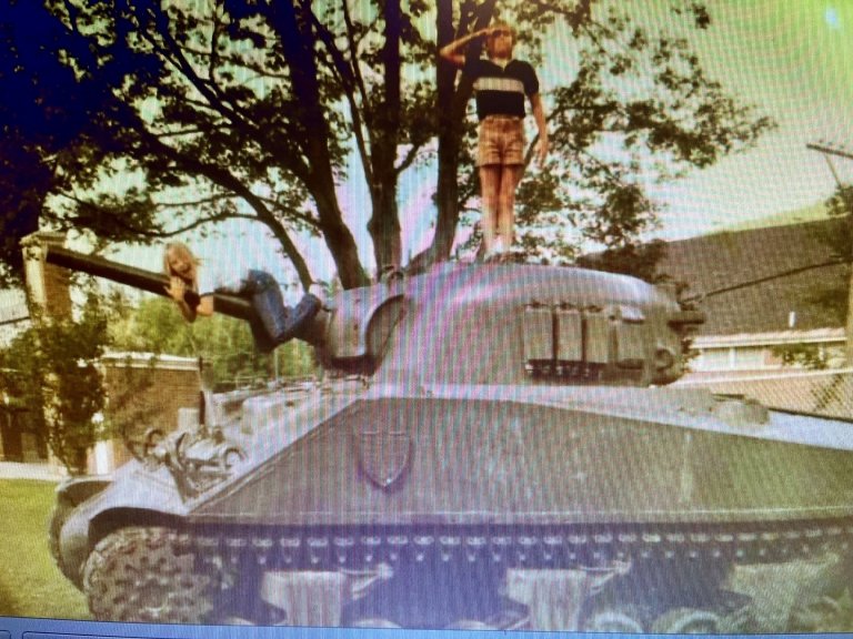 child on tank on UP