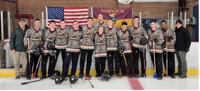 NU Cadets Participate in 50th Annual Broomball Tournament at RMC Saint Jean